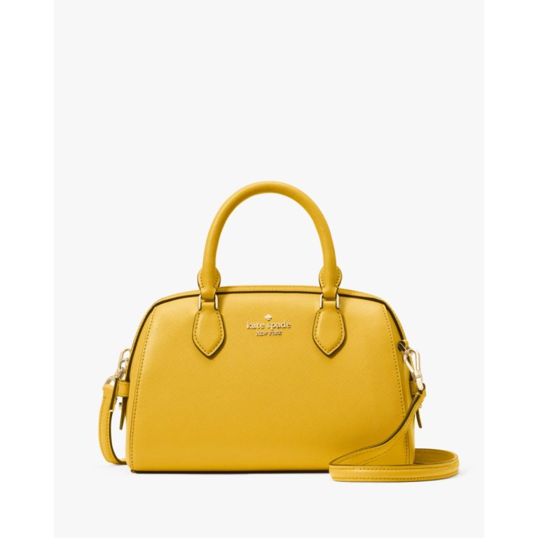 Kate Spade Madison Saffiano Leather Small Duffle Crossbody Daffodil - Ready Stock Malaysia
