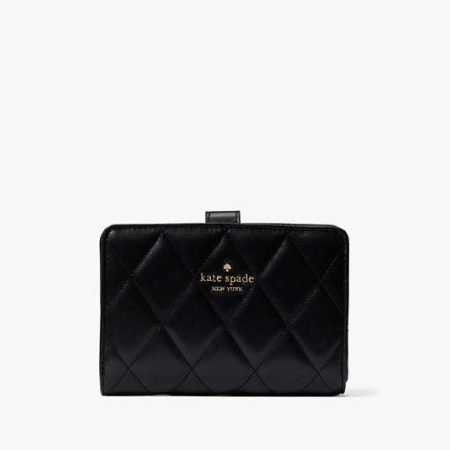 Kate Spade Carey Medium Compact Bifold Black - Preorder