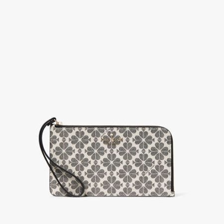 Kate Spade Lucy Medium L-Zip Wristlet Black - Preorder