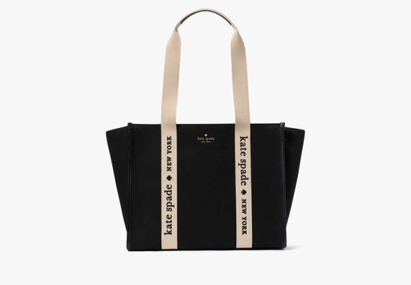 Kate Spade Kip Large Tote Canvas Black - Preorder