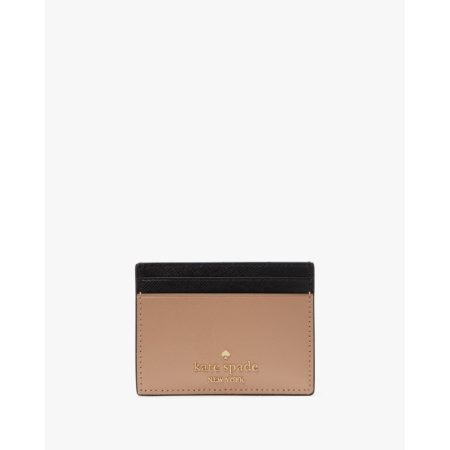 Kate Spade Madison Small Slim Card Holder Toasted Hazelnut Multi - Ready Stock Malaysia