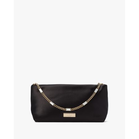 Kate Spade Anya Satin Shoulder Bag Black - Ready Stock Malaysia