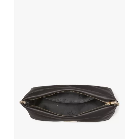 Kate Spade Anya Satin Shoulder Bag Black - Ready Stock Malaysia