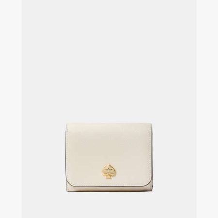 Kate Spade Kayla Small L-Zip Flap Wallet Meringue - Preorder