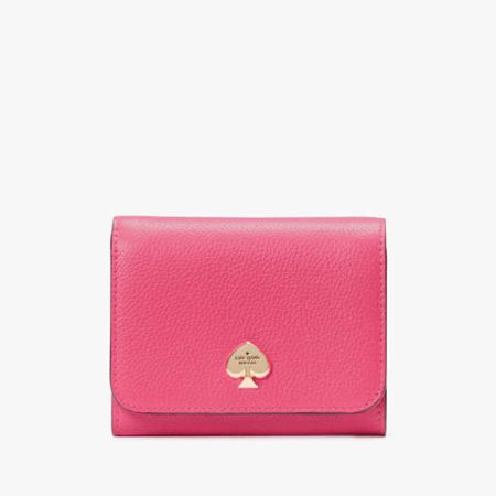 Kate Spade Kayla Small L-Zip Flap Wallet Tennis Ball - Preorder