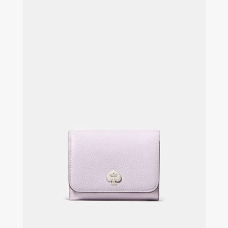 Kate Spade Kayla Small L-Zip Flap Wallet Powdered Sugar - Preorder