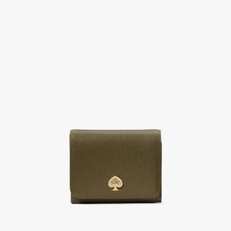 Kate Spade Kayla Small L-Zip Flap Wallet Aventurine - Preorder