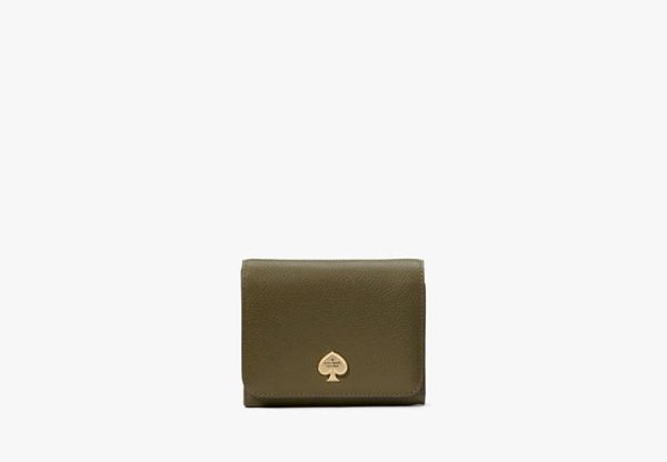 Kate Spade Kayla Small L-Zip Flap Wallet Aventurine - Preorder
