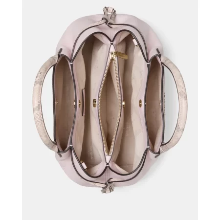 Kate Spade Dumpling Large Satchel (Snake Embossed) Shimmer Pink Multi - Preorder