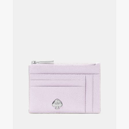 Kate Spade Kayla Large Slim Card Holder Powdered Sugar - Preorder