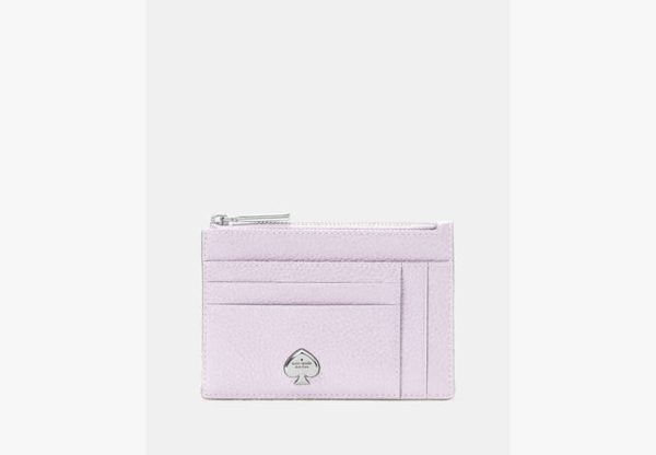 Kate Spade Kayla Large Slim Card Holder Powdered Sugar - Preorder