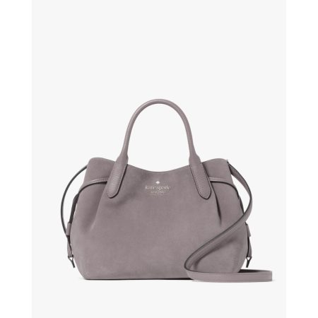 Kate Spade Dumpling Small Satchel (Suede Mixed) Warm Gingerbread - Preorder