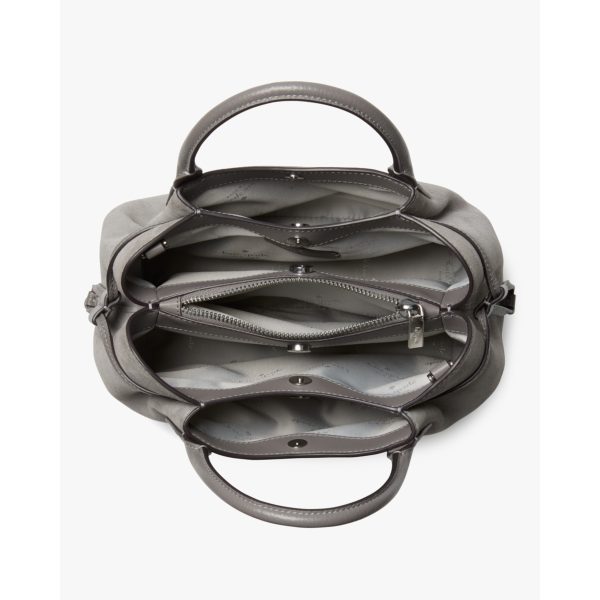 Kate Spade Dumpling Small Satchel (Suede Mixed) Warm Gingerbread - Preorder