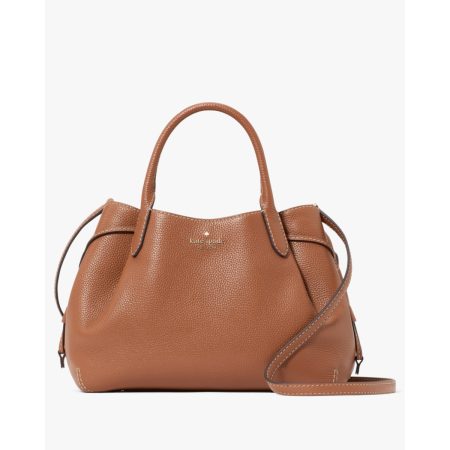 Kate Spade Dumpling Large Satchel (Suede Mixed) Warm Gingerbread - Preorder