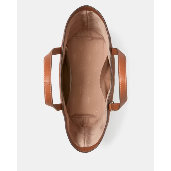 Kate Spade 454 Large Tote (Pick Stitch) Warm Gingerbread - Preorder