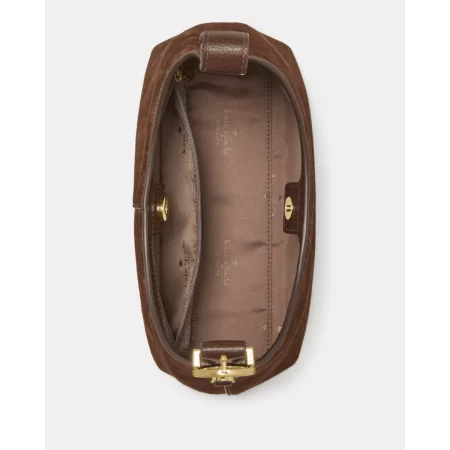 Kate Spade 454 Mini Crossbody (Suede Mixed) Hot Fudge - Preorder