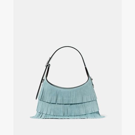 Kate Spade 454 Mini Crossbody (Suede Fringe) Aventurine