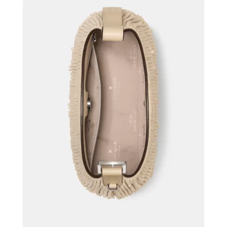 Kate Spade 454 Mini Crossbody (Suede Fringe) Light Sand - Preorder