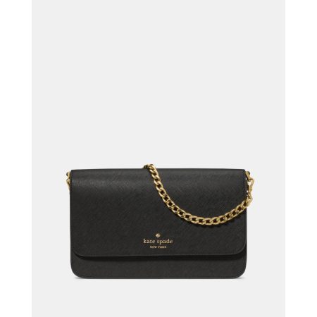 Kate Spade Madison Willow Medium Flap Shoulder Bag Black (Saffiano) - Preorder