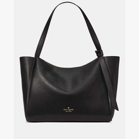 Kate Spade Knott Large Zip Tote Black - Preorder