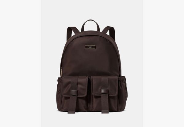 Kate Spade Carter Large Cargo Backpack Hot Fudge - Preorder