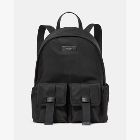 Kate Spade Carter Medium Cargo Backpack Black - Preorder