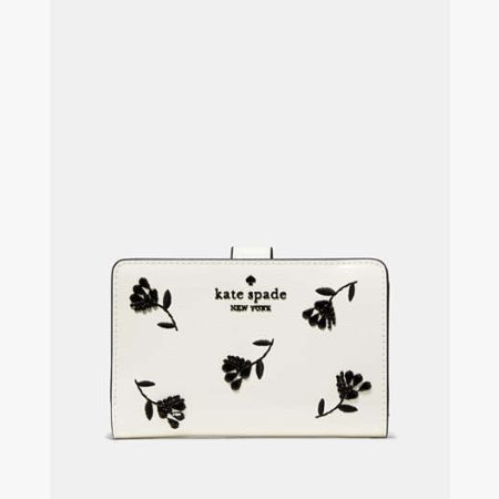 Kate Spade Medium Compact Bifold Meringue Multi - Preorder