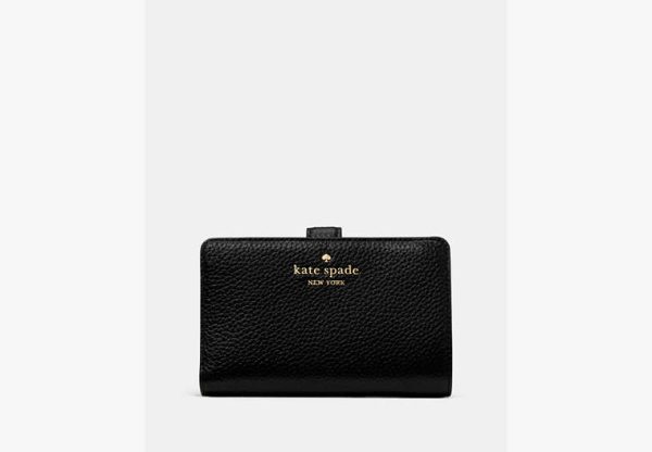 Kate Spade Medium Compact Bifold Black - Preorder
