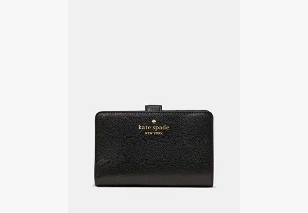 Kate Spade Medium Compact Bifold Black - Preorder