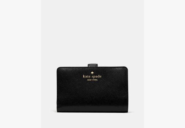 Kate Spade Medium Compact Bifold Black - Preorder