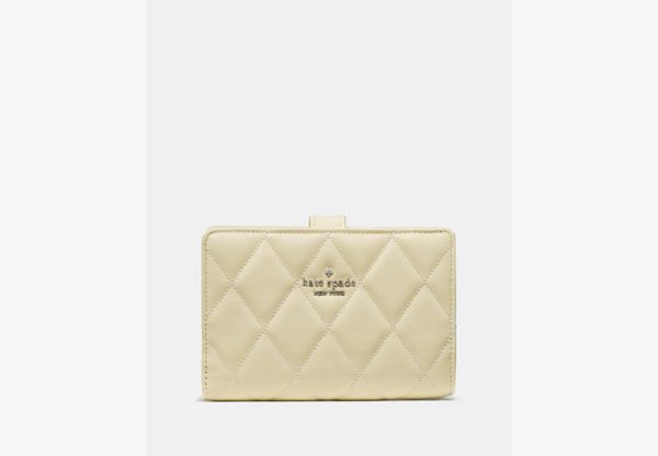 Kate Spade Medium Compact Bifold Lemon Fondant - Preorder