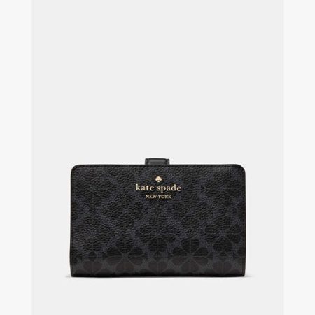 Kate Spade Medium Compact Bifold Black - Preorder