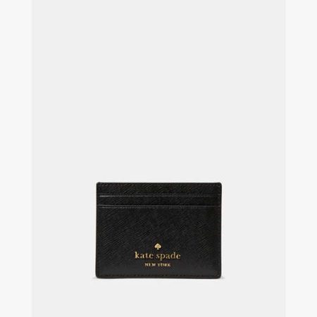 Kate Spade Small Slim Card Holder Black - Preorder
