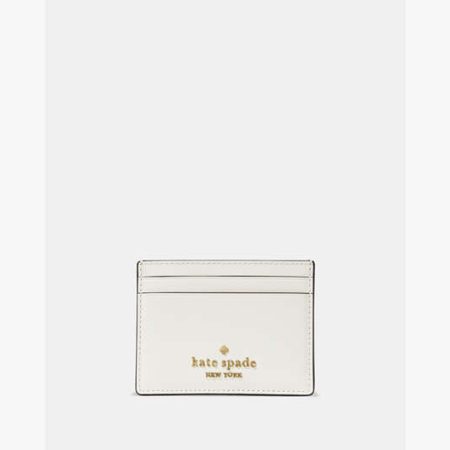 Kate Spade Small Slim Card Holder Meringue - Preorder