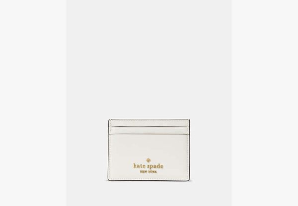Kate Spade Small Slim Card Holder Meringue - Preorder