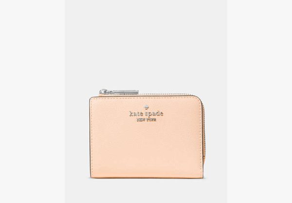 Kate Spade Small L-Zip Wallet Crisp Peach - Preorder