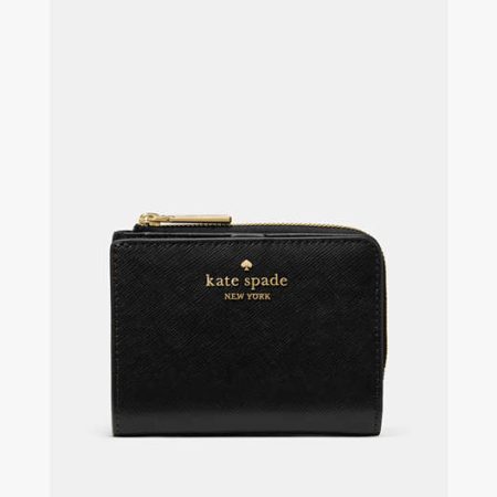 Kate Spade Small L-Zip Wallet Black - Preorder