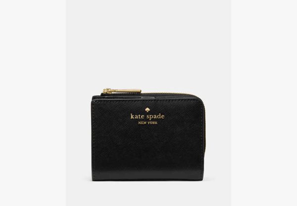 Kate Spade Small L-Zip Wallet Black - Preorder