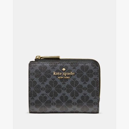 Kate Spade Small L-Zip Wallet Black - Preorder