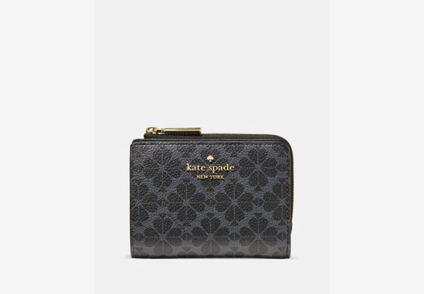 Kate Spade Small L-Zip Wallet Black - Preorder