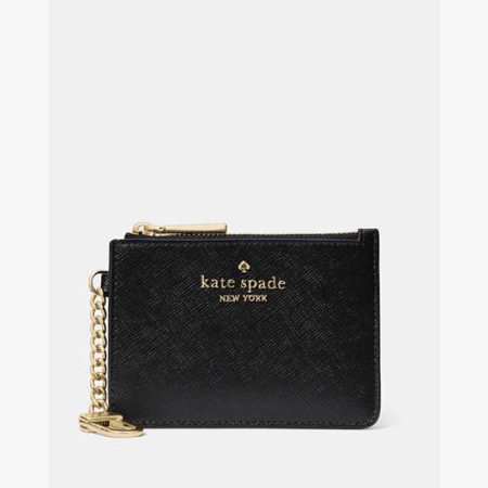 Kate Spade Key Ring Card Holder Black - Preorder
