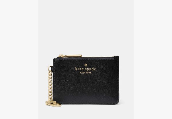 Kate Spade Key Ring Card Holder Black - Preorder