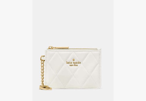 Kate Spade Key Ring Card Holder Meringue - Preorder