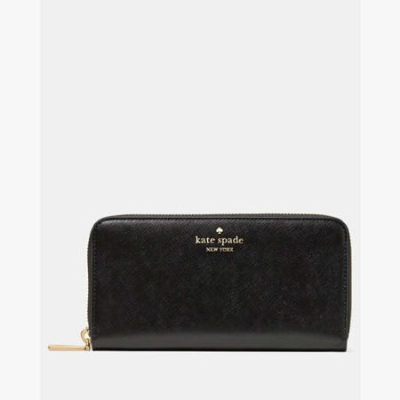 Kate Spade Large Continental Wallet Black - Preorder