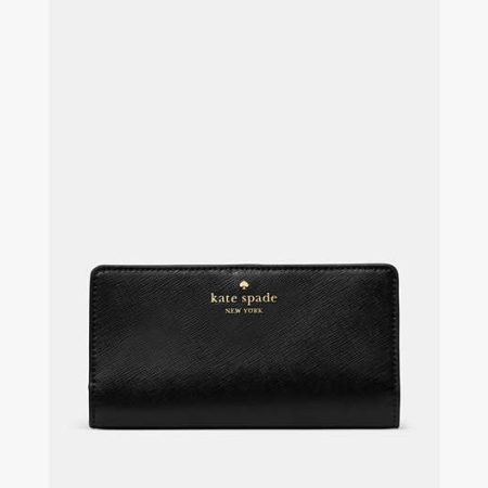 Kate Spade Large Slim Bifold Black - Preorder