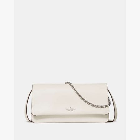 Kate Spade Ivy Small Flap Crossbody Light Cream - Preorder