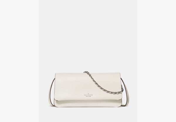 Kate Spade Ivy Small Flap Crossbody Light Cream - Preorder