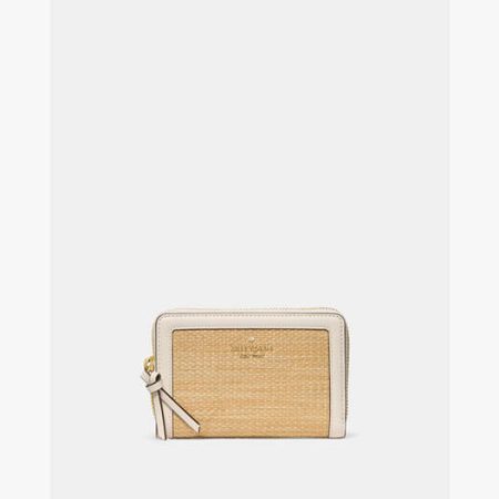 Kate Spade Knott Medium Wallet (Straw) Natural - Preorder