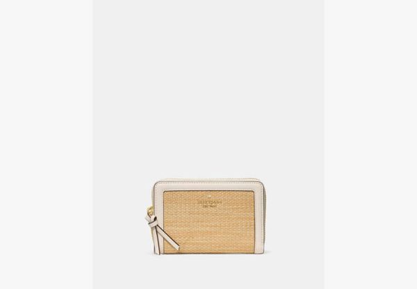 Kate Spade Knott Medium Wallet (Straw) Natural - Preorder