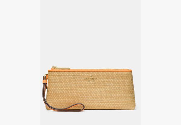 Kate Spade Wren Medium Double Zip Wristlet Desert Sunset Multi - Preorder